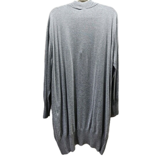 Neu Nomads Womens Gray Longline Cashmere Cardigan Size XL Cotton Open Front - Picture 9 of 9